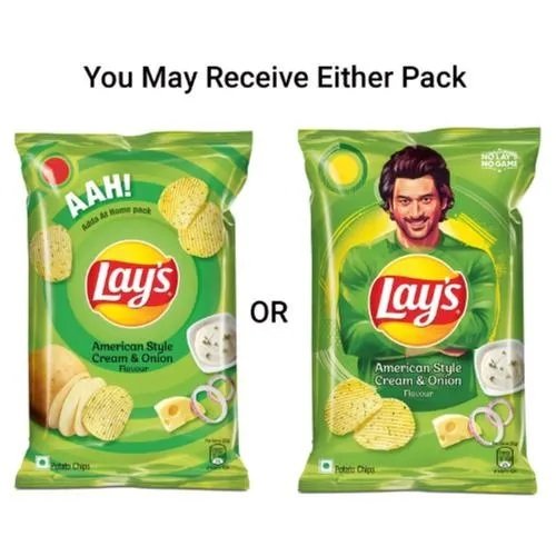 Lay's American Style Cream & Onion Flavour Potato Chips, 157 g j