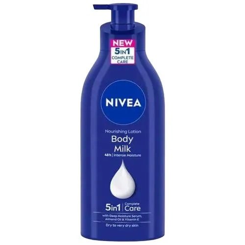 NIVEA Body Milk Nourishing Lotion - Very Dry Skin, With Deep Moisture Serum & 2X Almond Oil, 48h Intensive Moisture Care, 600 ml j