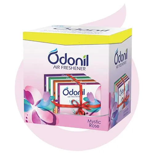 Odonil Bathroom Air Freshener Blocks Mixed Fragrances, 72 g (Pack of 4)