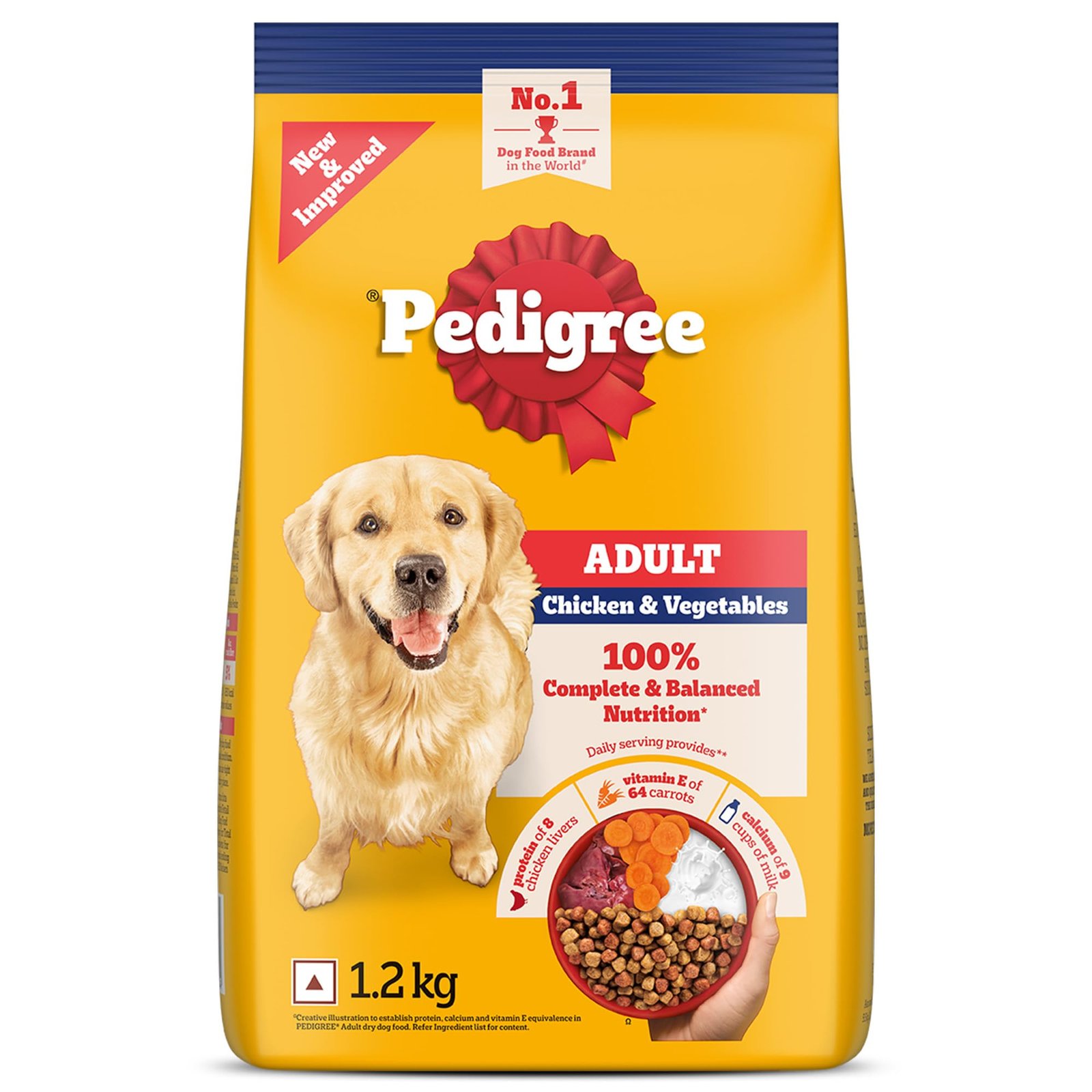 Pedigree Adult Dry Dog Food - Vegetable & Chicken