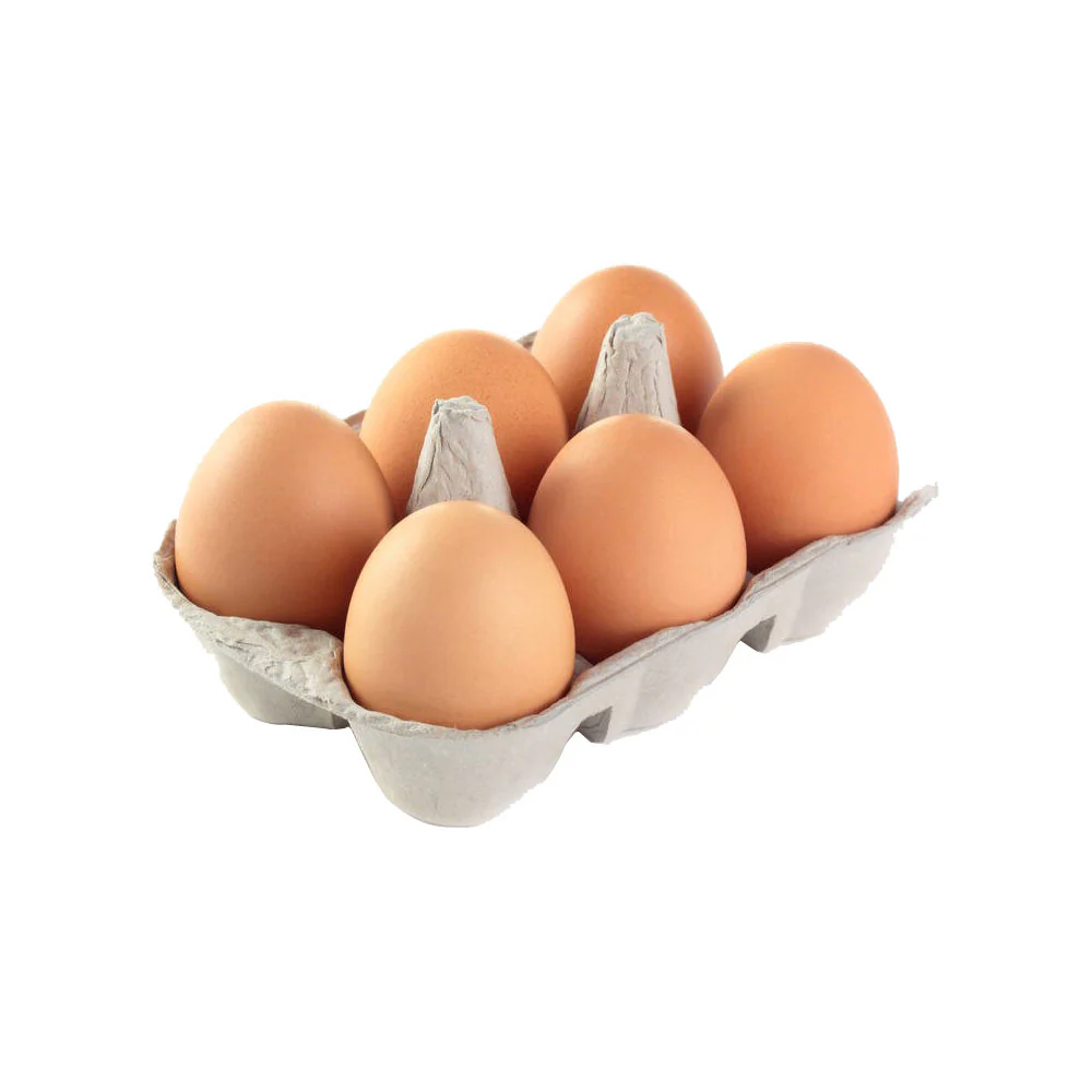 brown egg 6 pcs